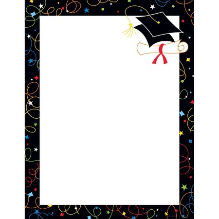 GREAT PAPERS Stationery Letterhead, Grad Swirls, PK80 2012047