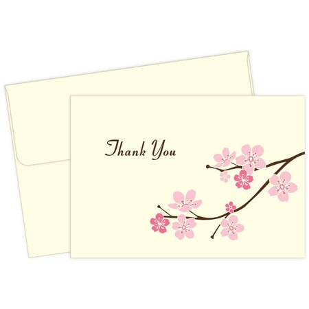 GREAT PAPERS Thank You Card W/Envelopes, Blossom, PK50 2012063