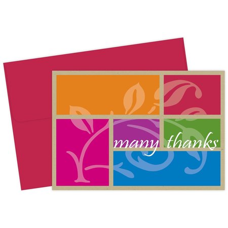 GREAT PAPERS Thank You Card and Envelopes, Colo, PK24 2013275