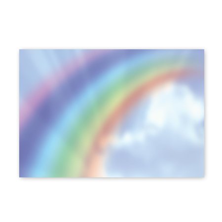 Great Papers Note Card and Envelopes, Rainbow, PK20 2017048