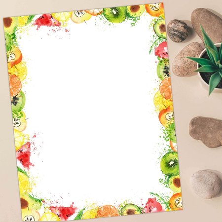 Great Papers Stationery Letterhead, Fruit Splas, PK80 2019043