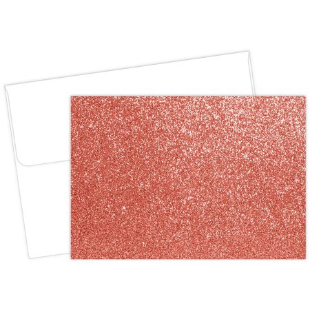 GREAT PAPERS Note Card and Envelopes, Salmon Gl, PK15 2020024