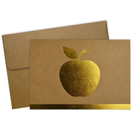 Great Papers Note Card W/Envelope, Gold Foil App, PK25 2020026