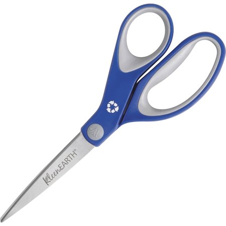 Westcott Scissors, 8" KleenEarth Soft handle Straight scissors 15554