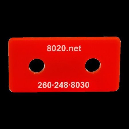 80/20 End Cap Red W/Push-Ins 1530/1530-Lite 2045RED