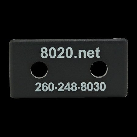 80/20 End Cap, Black, Push-Ins, 1530/1530-Lite 2045
