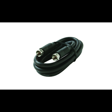 STEREN F-F RG6 cULus Cable Black, 15ft 205-423BK