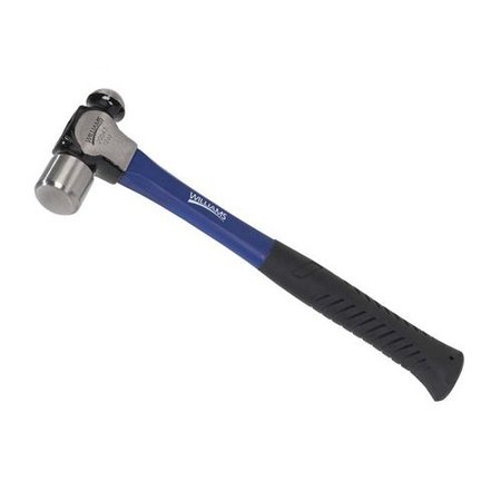 WILLIAMS Williams 12 oz. Ball Peen Hammer, Fiberglass Handle, Head Weight (Lb.): 3/4 20543