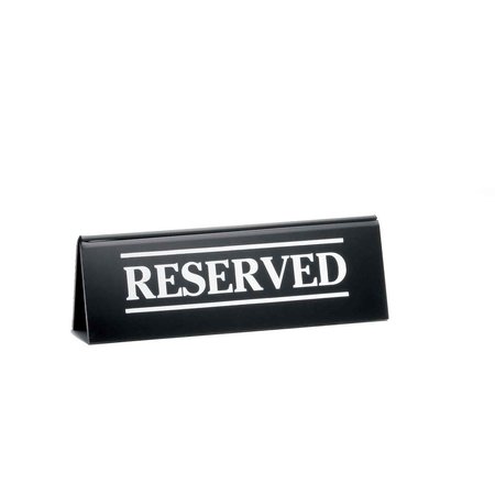 TABLECRAFT Table Tent, Imprinted Reserved, 2"X6" 2060A
