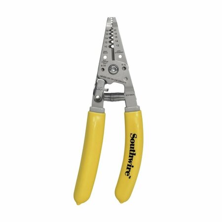 SOUTHWIRE Wire Stripper Cutter, 10-18 Sol, 12-20 Str 58278040