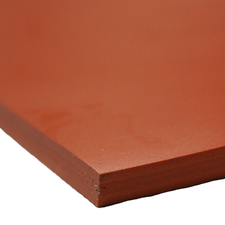 Rubber-Cal Silicone - Commercial Grade Red/Orange - 60A - Rubber Sheets  - 1/16" T x 24" W x 12" L 20-116