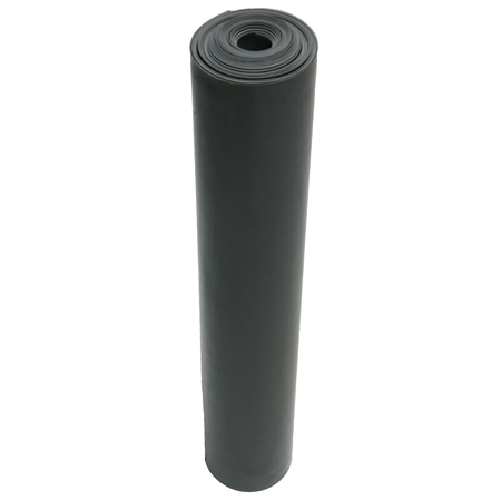 Rubber-Cal Styrene-Butadiene Rubber Sheet - 0.25" Thick x 2" Width x 36" Length - Gray 35-016-250