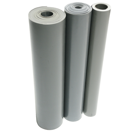 Rubber-Cal Styrene-Butadiene Rubber Sheet - 0.25" Thick x 2" Width x 36" Length - Gray 35-016-250