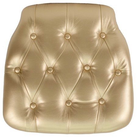 FLASH FURNITURE Hard Gold Tufted Vinyl Chiavari Chair Cushion, PK20 20-SZ-TUFT-GOLD-GG