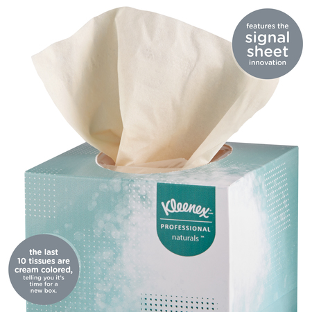 Kimberly-Clark Professional Kleenex Naturals 2 Ply Facial Tissue, 95 Sheets 21272