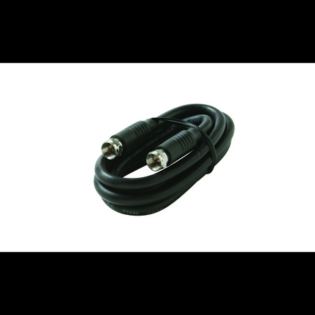 STEREN F-F RG6 Cable Black, 50ft 215-450BK