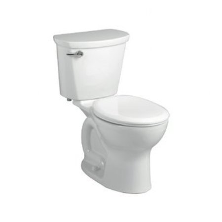 AMERICAN STANDARD Cadet Pro Right Height Round Front 1.28, 1.28 gpf, Cadet Flushing System, Floor Mount, Round, White 215BA.104.020