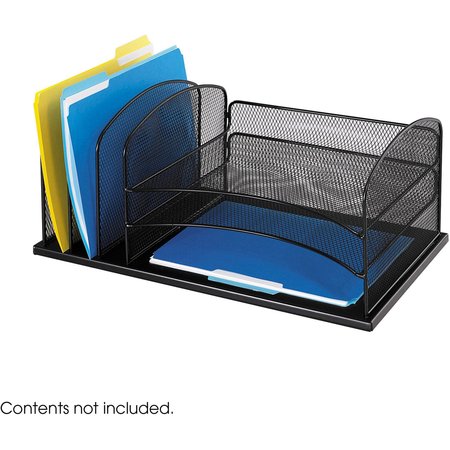 Safco Letter Tray/File Holder, 6, Comp 3254BL