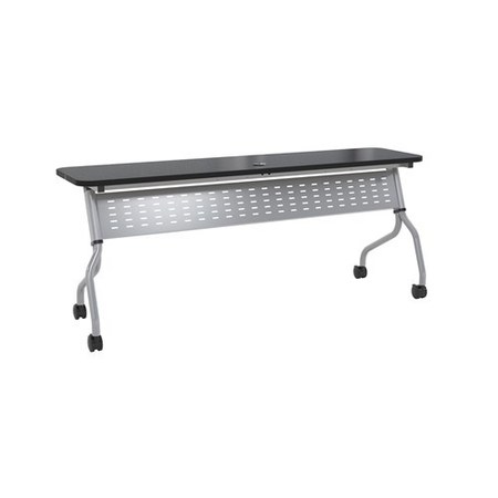 SAFCO Rectangle Sync 72"x18" Rectangular Table, 72 X 18 X 29.5, Laminate Top Top, Anthracite SY1872TANT