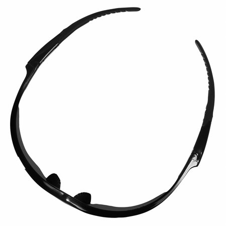 Kleenguard V30 Nemesis Safety Glasses, Mirror Coating, Scratch-Resistant, Black Half Frame, Smoke Lens 25688