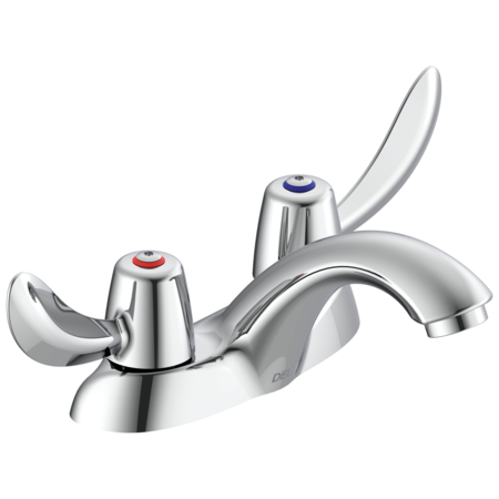 DELTA Dual Handle 4" Mount, 2-hole 4" installation Hole Centerset Lavatory Faucet, Chrome 21C142