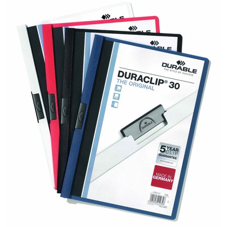 Duraclip Report Cover, 30 Sh, Ltr, Lt Blue, PK25 220306