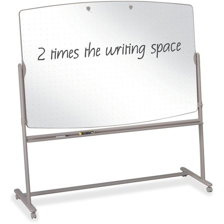 Quartet 48"x72" Reversible Melamine Whiteboard, Steel Frame 3640TE