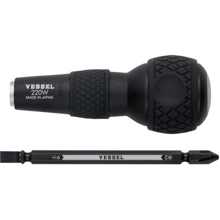 VESSEL BALL GRIP 1/4" Hex. Bit Interchangeable 220W62