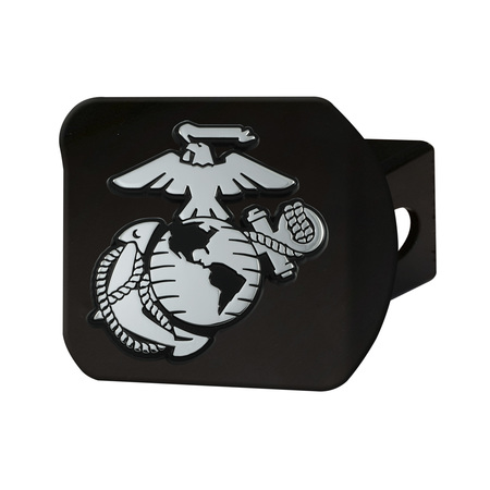 FANMATS U.S. Marines Black Metal Hitch Cover 22195