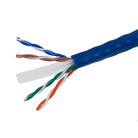 Monoprice Cat6 Utp Stranded, cm, 1000 ft., Blue 2270