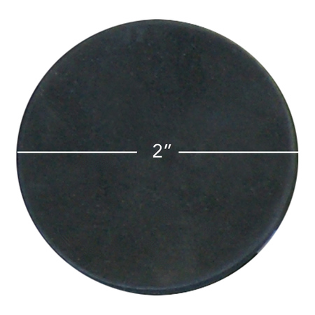 RUBBER-CAL General Purpose Rubber Sheet 60A - Black - 0.50" x 2" Disc (25 Pack) 22-01-500