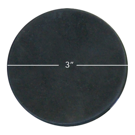 RUBBER-CAL General Purpose Rubber Sheet 60A - Black - 0.375" x 3" Disc (2 Pack) 22-01-375