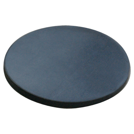 Rubber-Cal General Purpose Rubber Sheet 60A - Black - 0.25" x 3" Disc (25 Pack) 22-01-250
