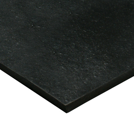 RUBBER-CAL General Purpose Rubber Sheet 60A - Black - 0.375" x 8" x 8" 22-01-375