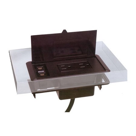 SAFCO Square Power Module for Conference Tables, 6.25 X 4 X 1.5 SPM
