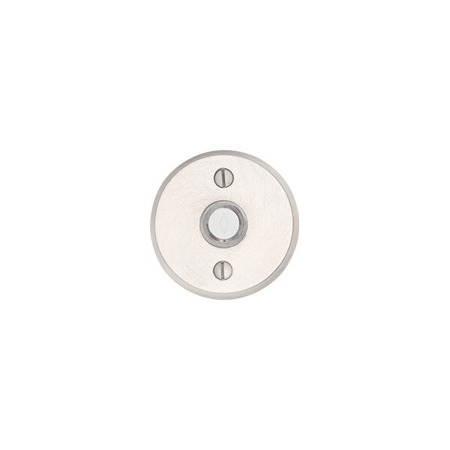 EMTEK Tumbled White Bronze Doorbell, 2422TWB 2422TWB