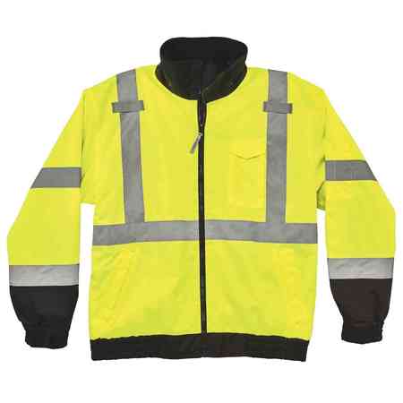 Ergodyne Lime Type R Class 3 Fleece Lined Bomber 8379