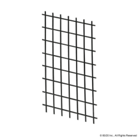 80/20 Wire Cloth, Powder Coated, Black, 1" X 1" 2479