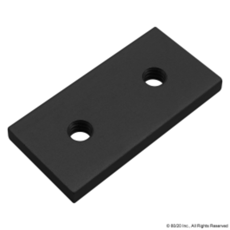 80/20 Black 10 S 2" Backing Plate 2495-BLACK