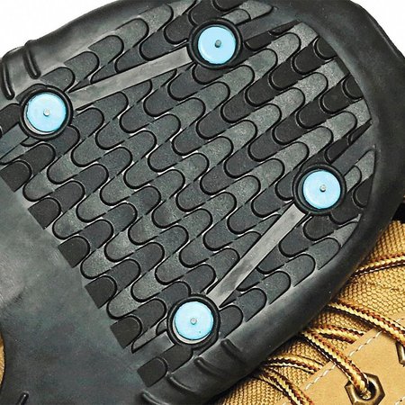 Due North All-Purpose Traction Aid, Ice Traction Device, Rubber, Tungsten Carbide Spikes, Unisex, Size Large V3550370-L
