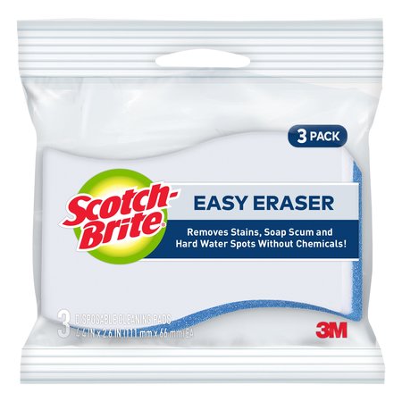 SCOTCH-BRITE Easy Erasing Pad 833, 4.4inx2.6"x0.9", PK8 833