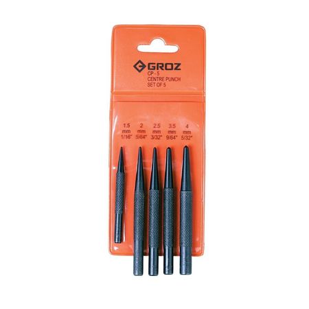 GROZ Center Punch Set, 5 pcs. 25109