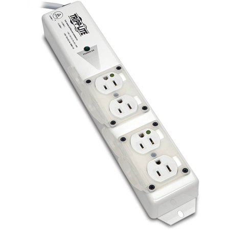 Tripp Lite Outlet Strip, 15A, 4 Outlet, 15 ft, White PS-415-HGULTRA