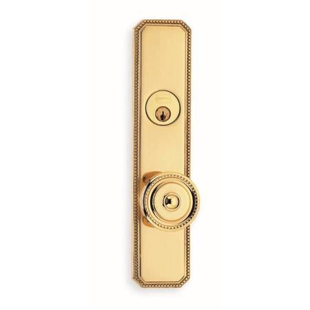 OMNIA RH 430 Knob 25000 Plate Storeroom 234BS Mortise Lock Bright Brass 25430EW00R1