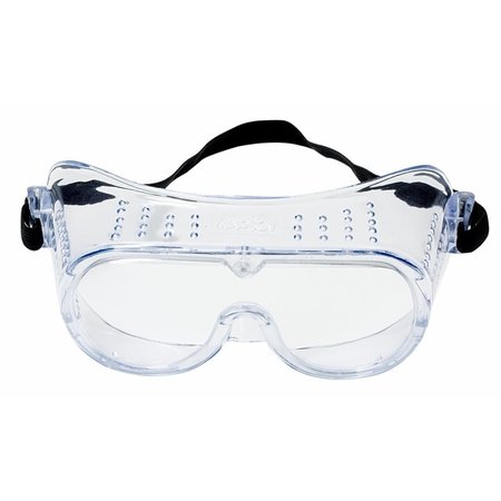 3M Impact Resistant Safety Goggles, Clear Uncoated Lens, 332 Series, 10PK 40650-00000-10
