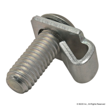 80/20 Sgl Tab 25 S End Fastener W/M6 Screw 25-3383