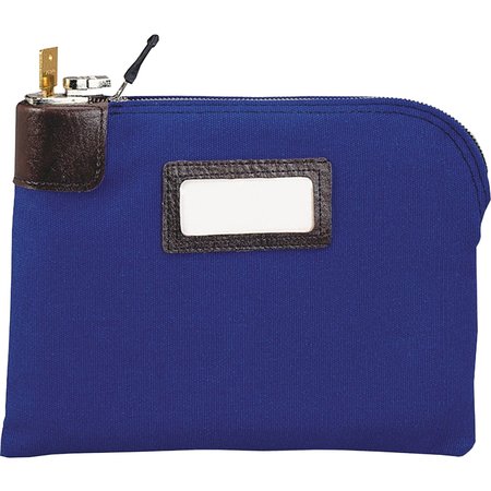 Mmf Industries Night Deposit Bag, 8-1/2x11x1/2, Blue 2330881W08