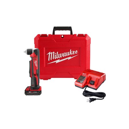 Milwaukee Tool M18 Cordless Lithium-Ion Right Angle Drill Kit 2615-21CT