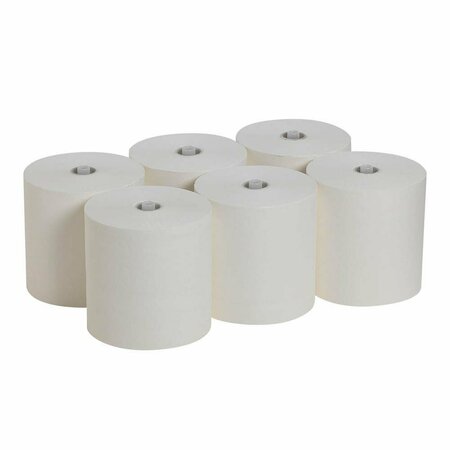Georgia-Pacific Pacific Blue Ultra Hardwound Paper Towels, 1 Ply, Continuous Roll Sheets, 1150 ft, White, 6 PK 26490