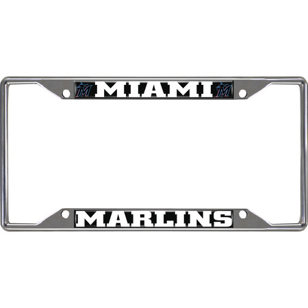 FANMATS MLB Miami Marlins Metal License Plate Frame 26627